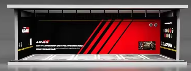 Garage | Multiple cars | Red living room